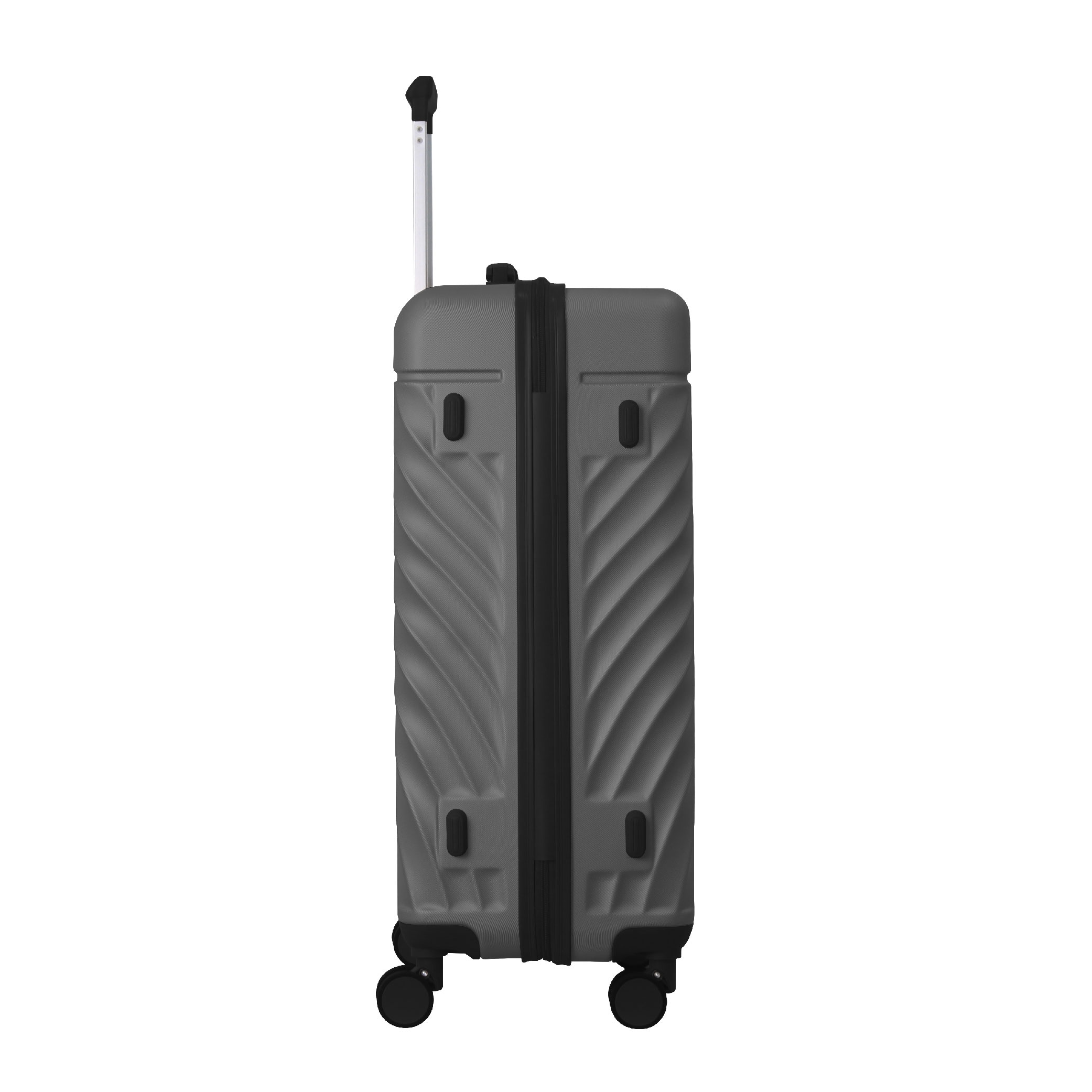 Luggage Sets ABS Hardshell 3pcs Luggage, Lightweight Durable Suitcase Sets Spinner Wheels Suitcase With TSA Lock 20''24''28'' Available(Grey Ash)_voghion.com